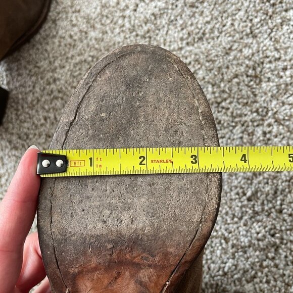 rag and bone | Brown Mercer Suede Slouch Ankle Boots - Size EU 37.5 - Picture 16 of 16